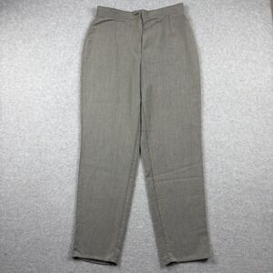 Vintage Mani Giorgio Armani Pants Womens 14 Gray Wool Rayon Dress Trousers Flowy